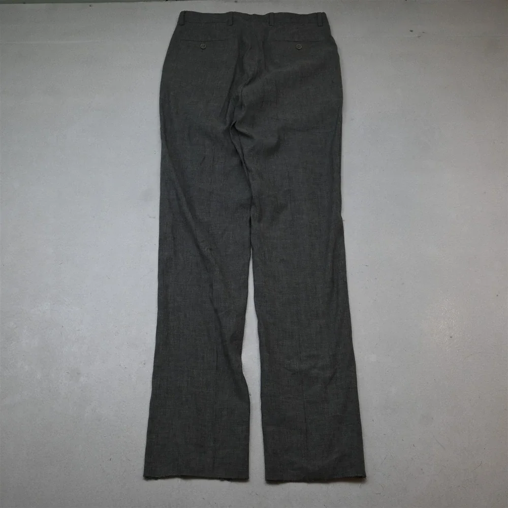 NEW Joseph Abboud 32x38 Gray Linen Stretch Nova Fides Heritage Slim Dress Pants